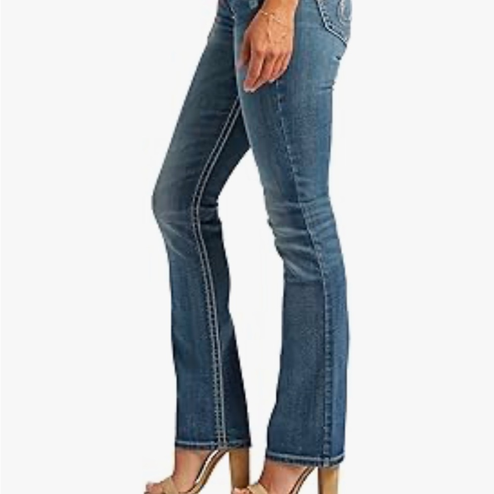 Silver Jeans Co. Women's Tuesday Low Rise Slim Bootcut Jeans - Picture 2 of 7